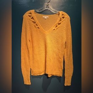 Yellow Glittery Sweater